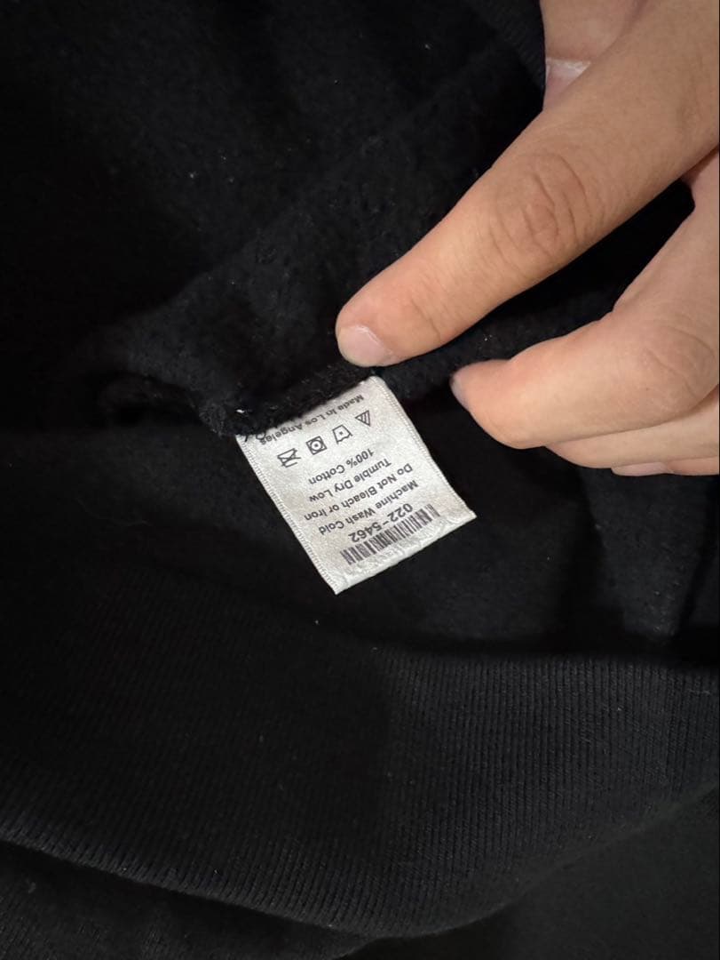 sp5der スパイダーパーカー　ブラック　S