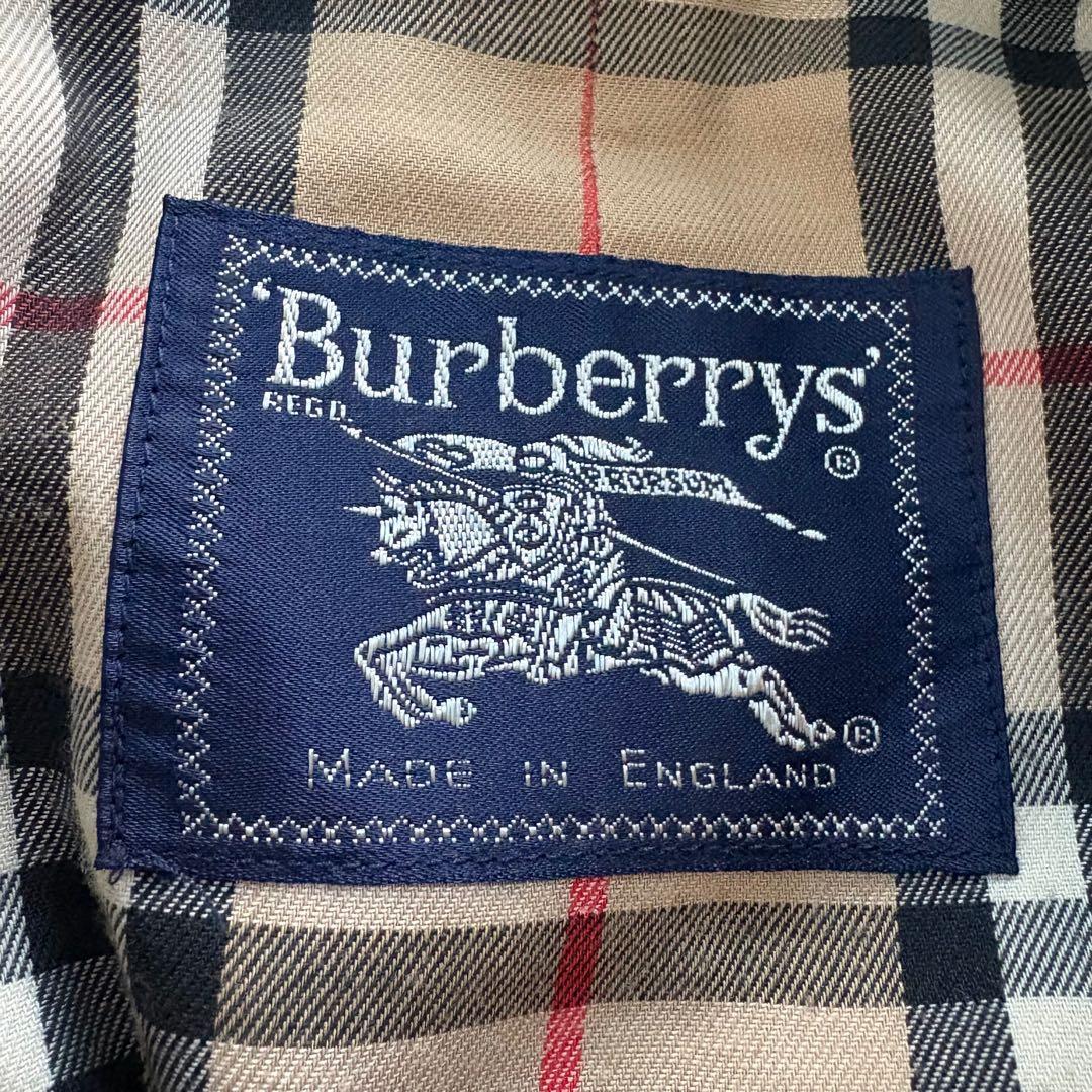 バーバリーズ　ステンカラーコート　ノバチェック　ベージュ　着用感L 英国製