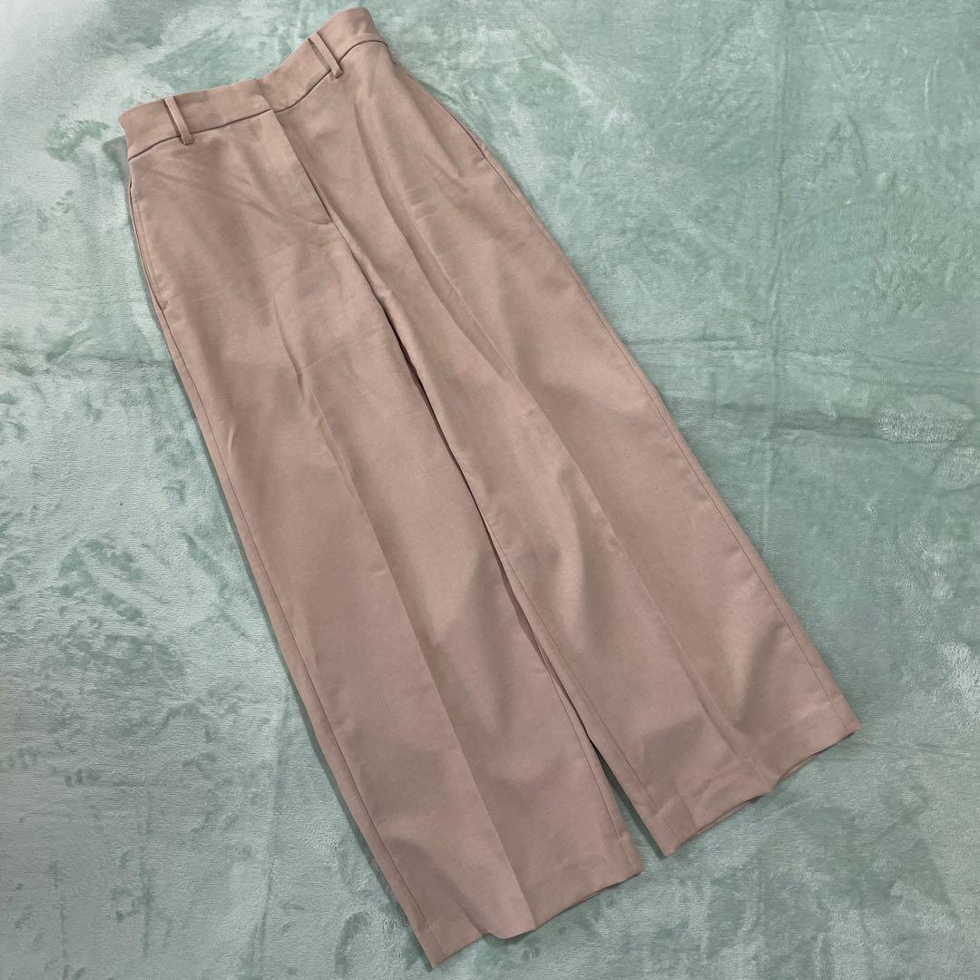 【PLST】プレミアムオックス　パンツスーツ　ダブルジャケット　セットアップ　L