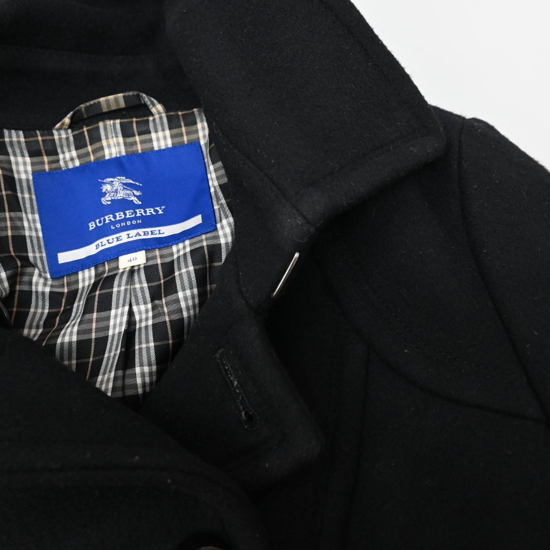 48159★バーバリーブルーレーベル コート 40 ノヴァチェック　ノバチェック
