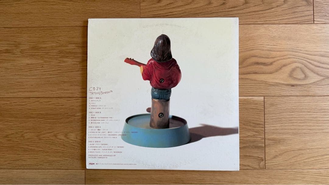 山下達郎　COZY LPレコード　ペーパーフィギュア付き　コージー