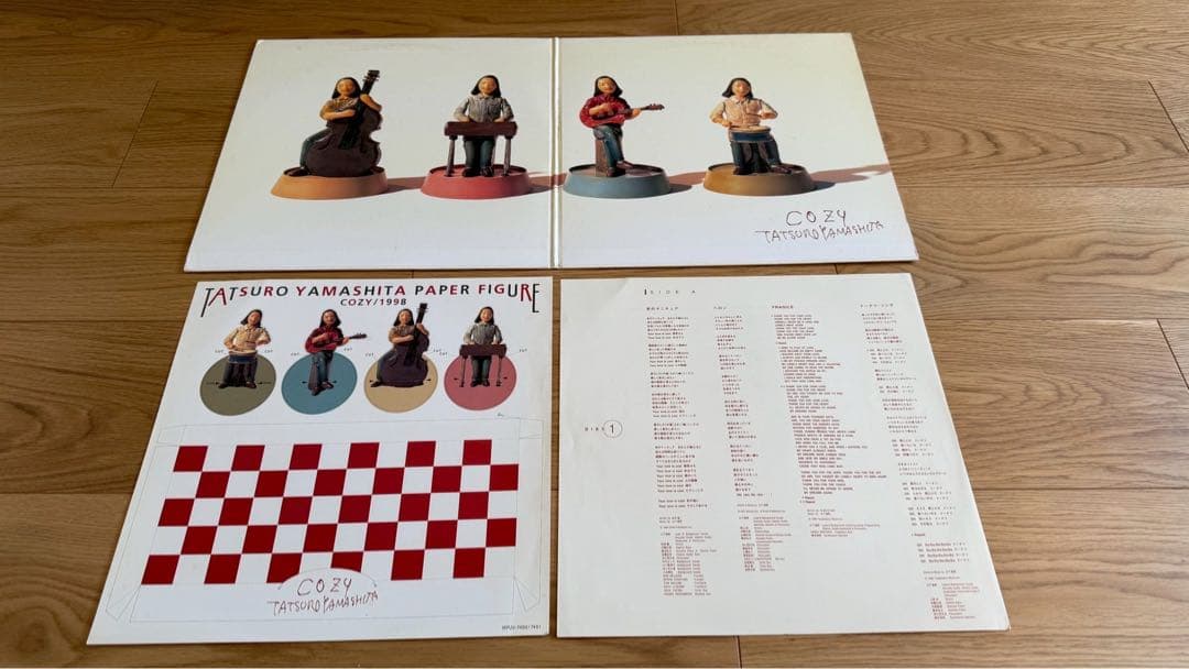 山下達郎　COZY LPレコード　ペーパーフィギュア付き　コージー