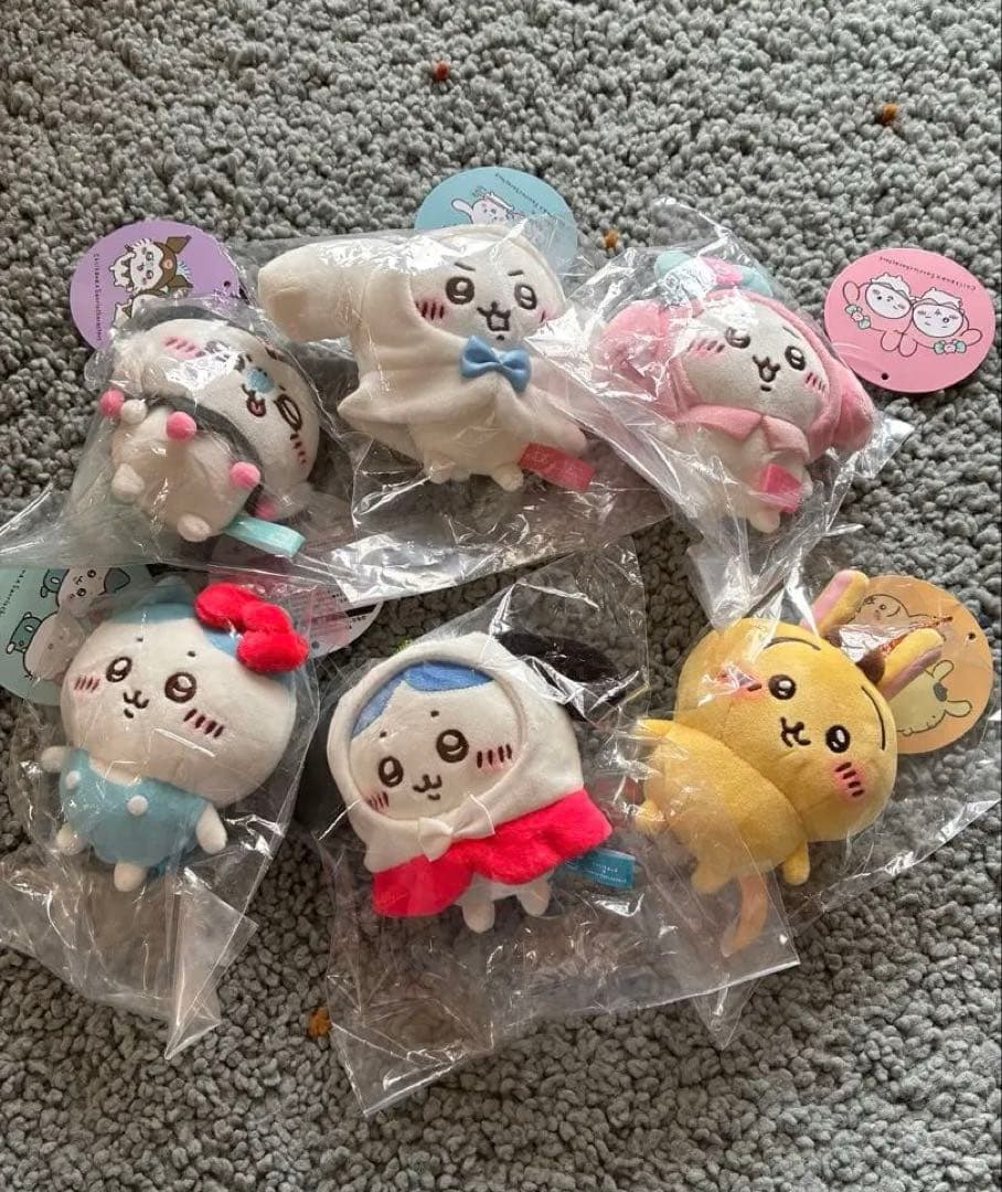 ちいかわ×サンリオキャラクターズ ぷちミニマスコット 6点セット