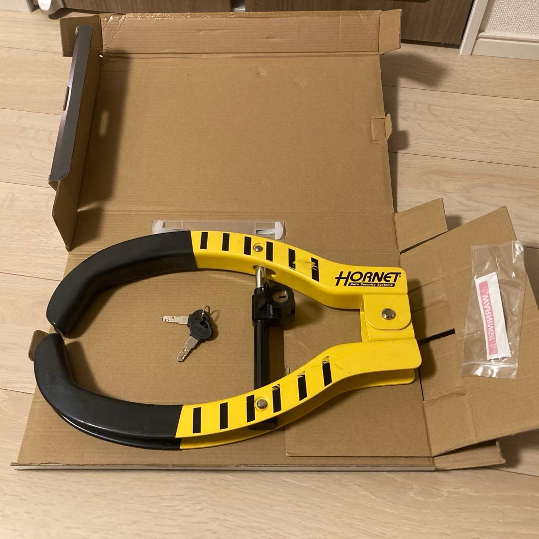 ホーネット　タイヤロック　防犯ステッカー付き