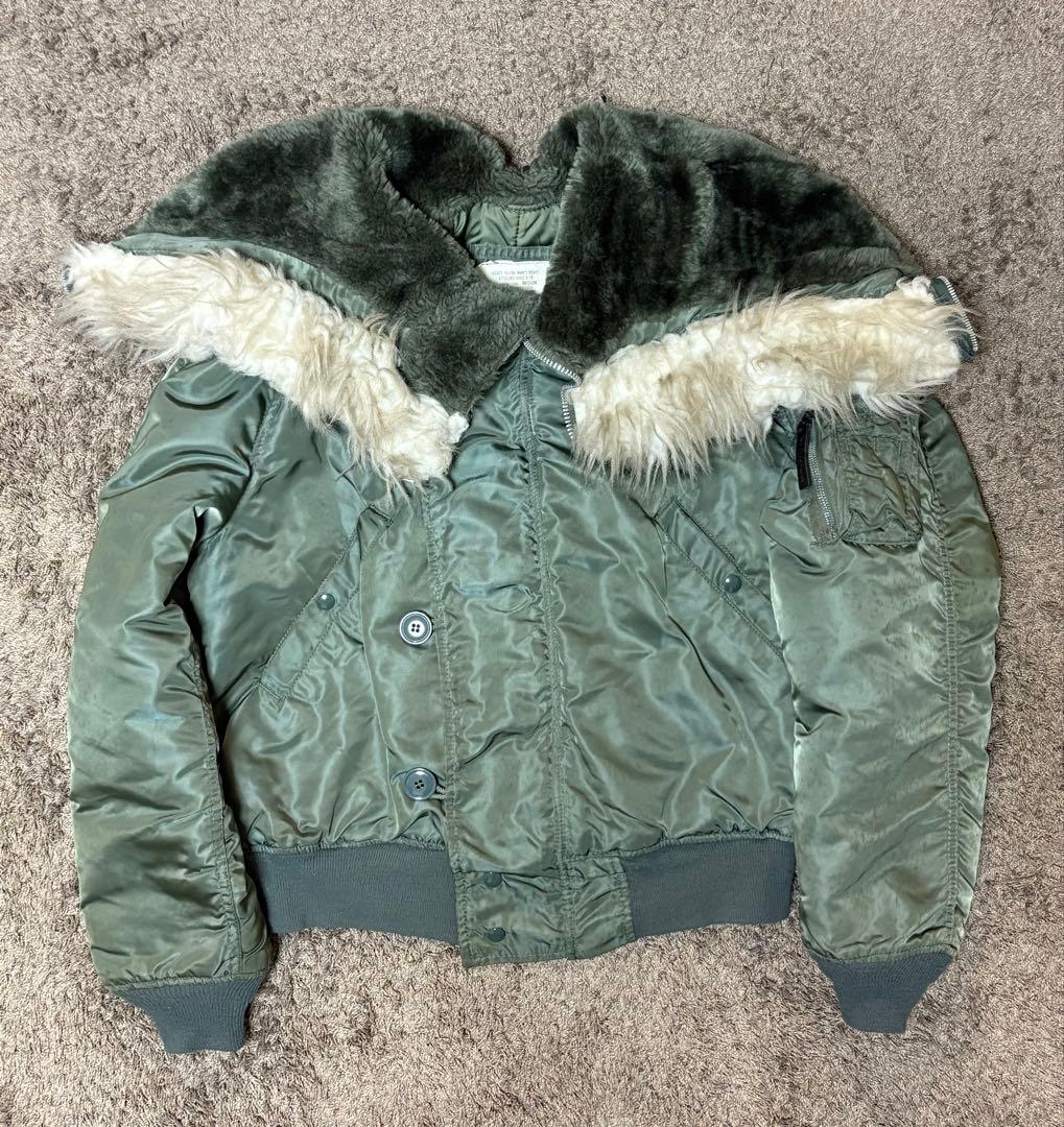 （超希少）80s USA製 Alpha N2B フライトジャケット　ma1 短丈