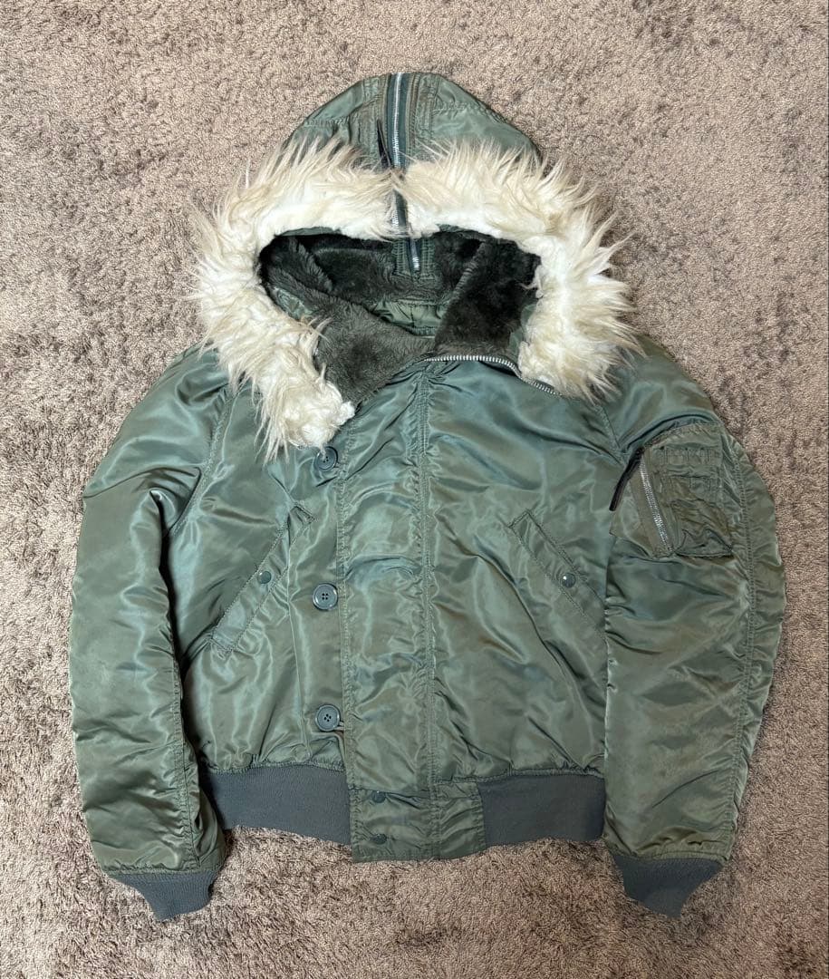 （超希少）80s USA製 Alpha N2B フライトジャケット　ma1 短丈