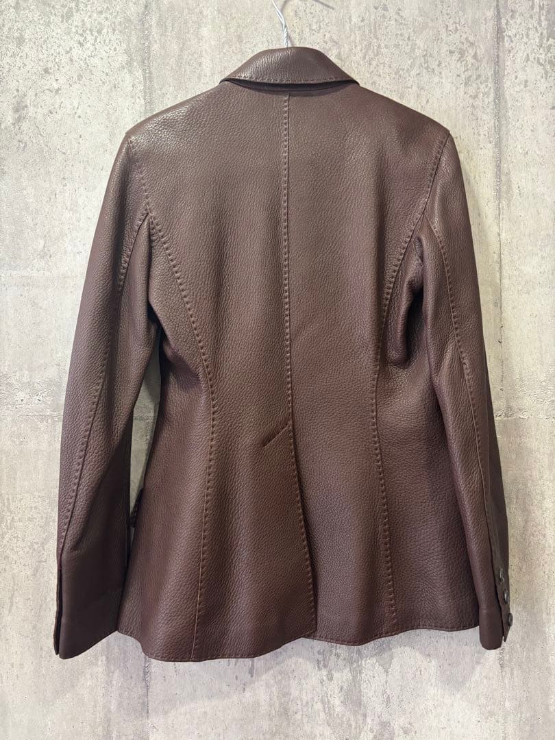 HERMES エルメス　ディアスキンレザージャケット