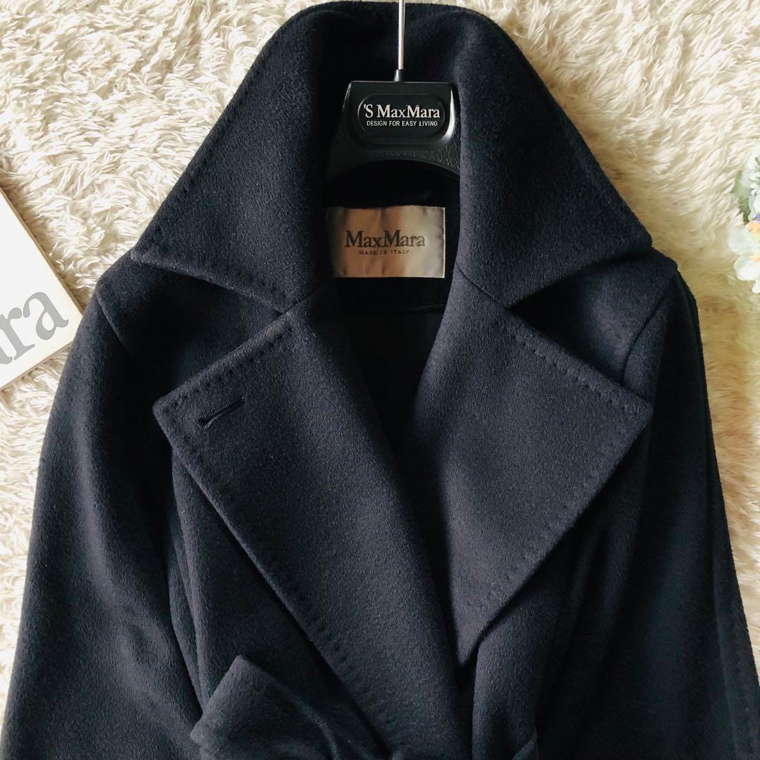現行モデル✨美品 マックスマーラ マニュエラコート キャメル100% 濃紺 40