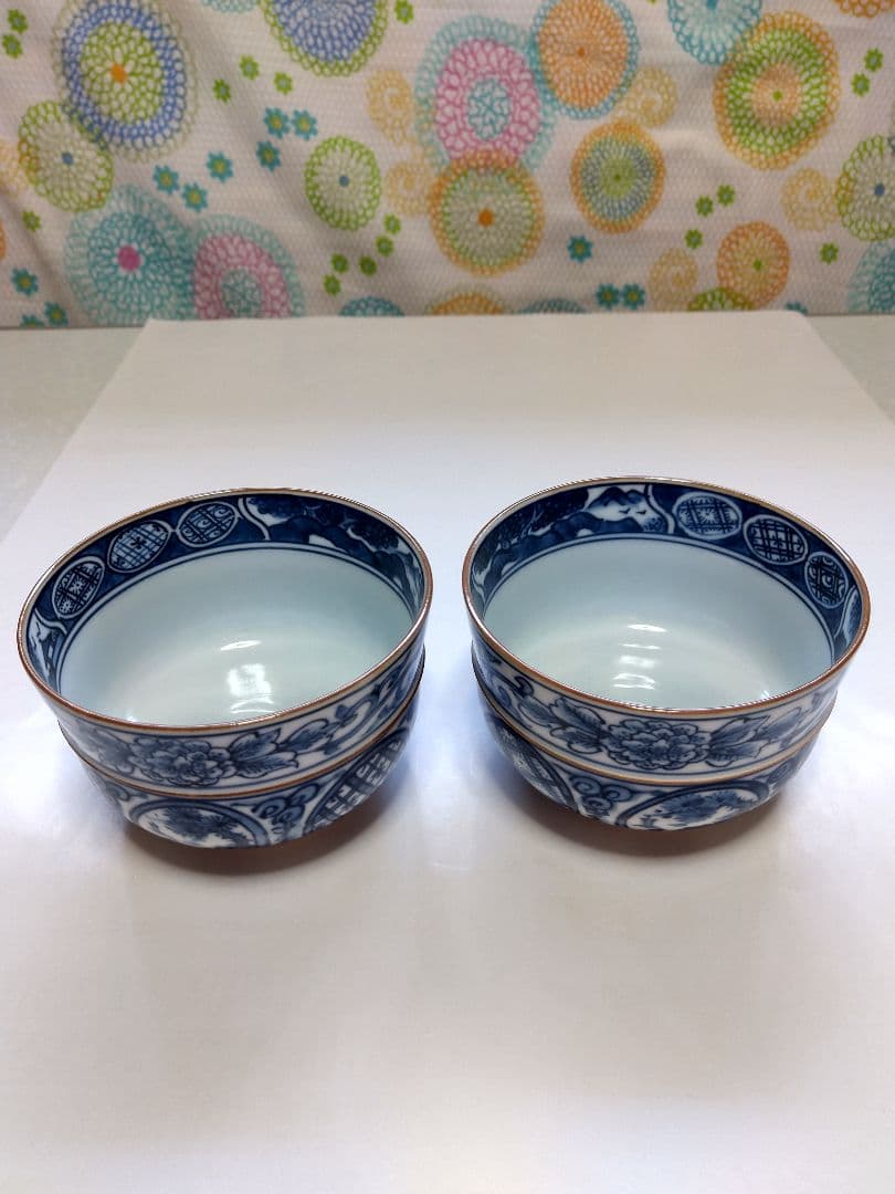 京清水焼染付向付胴筋入手がき手引き