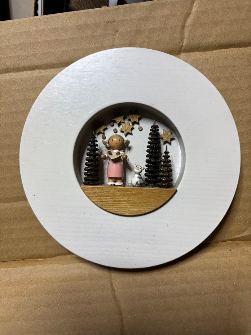 Flade フラーデ オーナメント ドイツ製 クリスマスキャンドル星と天使きれい