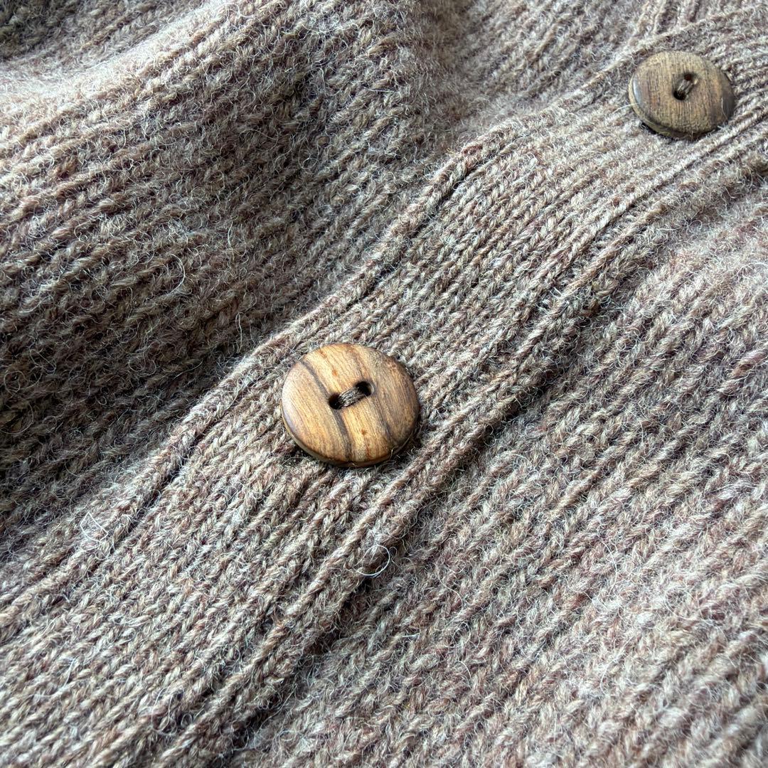 【新品】カーディガン ハーレーオブスコットランド グレージュ 40サイズ