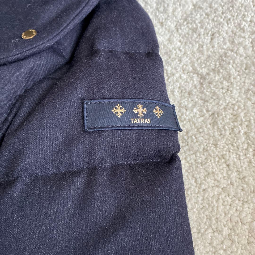 【美品】TATRAS トゥモローランド別注　ネイビーダウンコート ポリテアマ