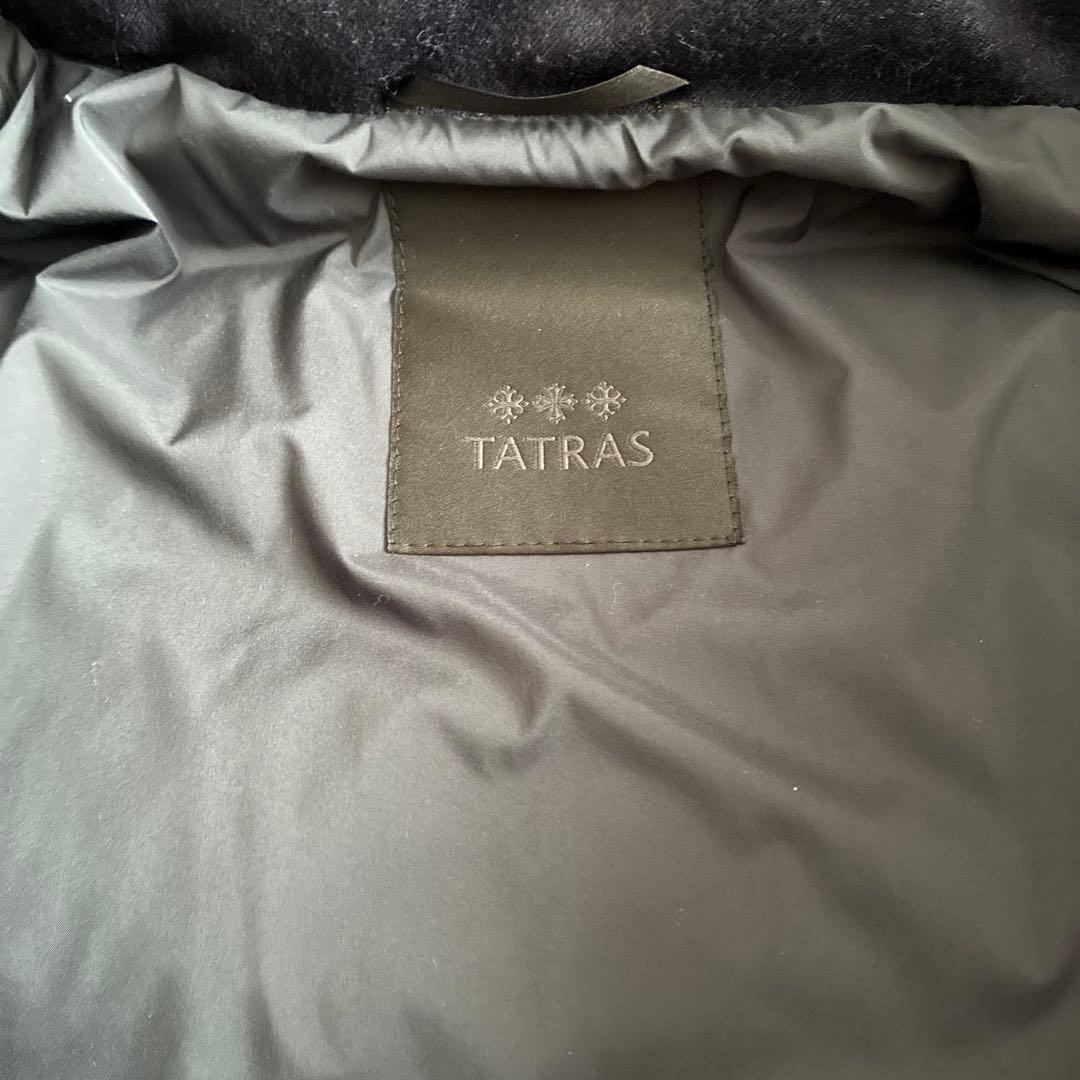【美品】TATRAS トゥモローランド別注　ネイビーダウンコート ポリテアマ