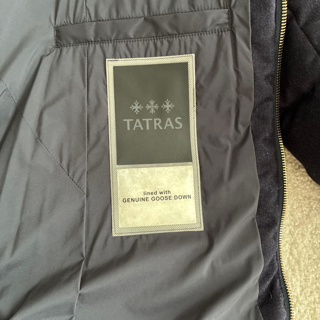 【美品】TATRAS トゥモローランド別注　ネイビーダウンコート ポリテアマ