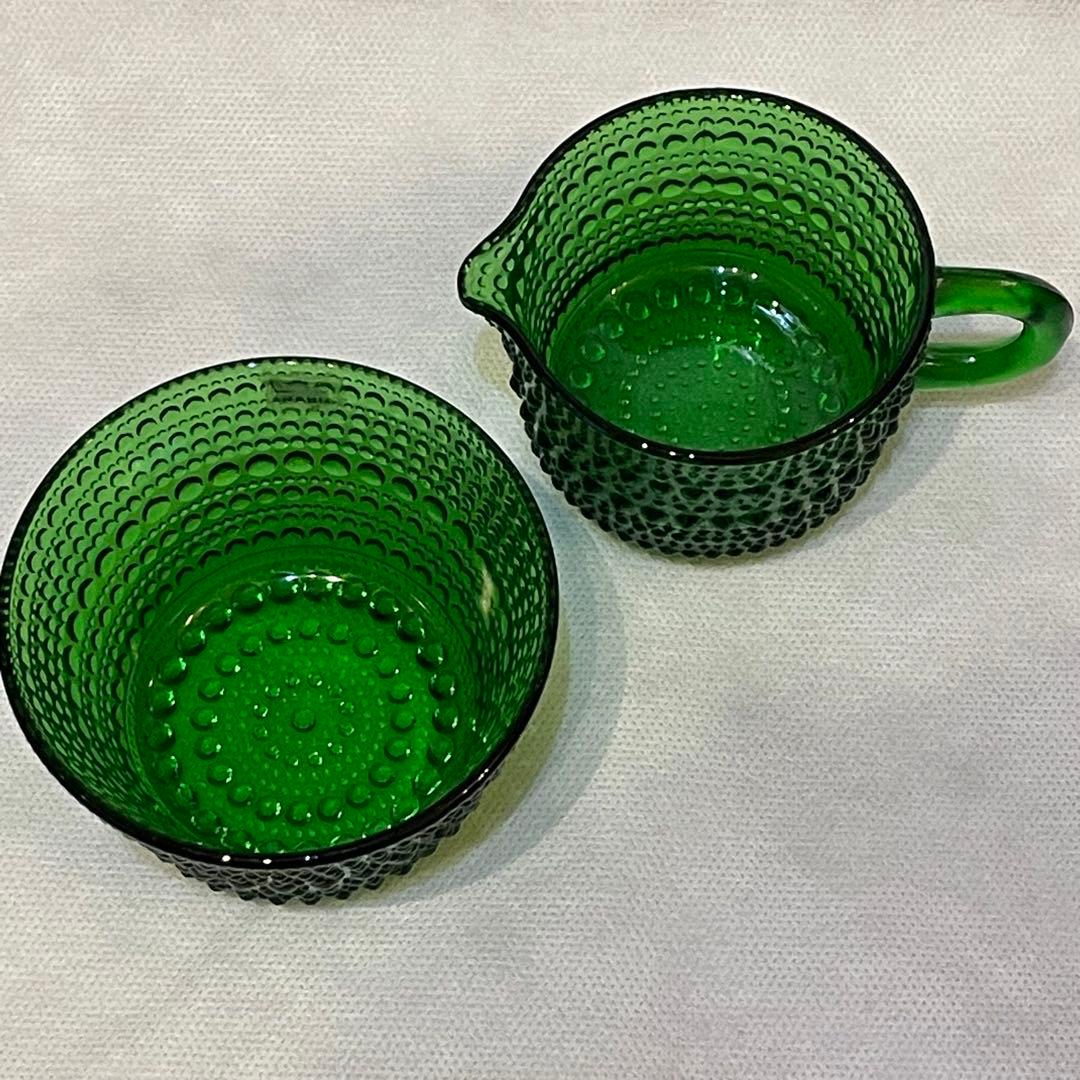 新品　アラビア 　カステヘルミ　シュガーボール & クリーマー　グリーン