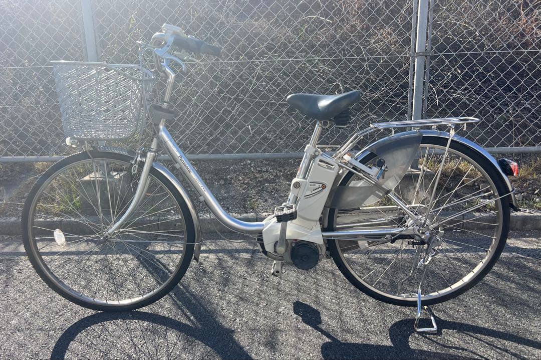 Panasonicエコナビ機能付き電動アシスト自転車26インチ良いバッテリー付き