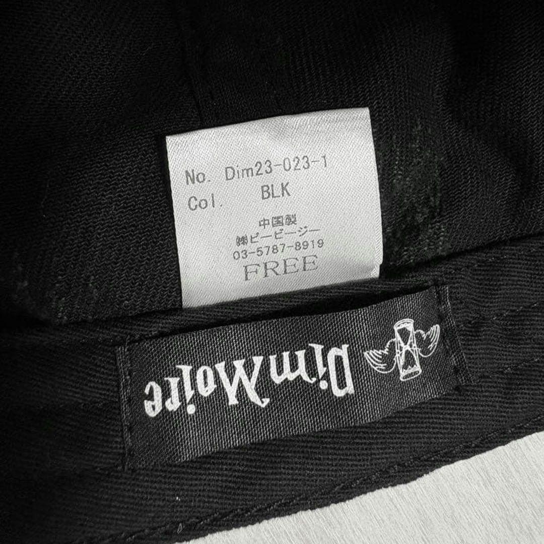 DimMoire ディムモアール ロゴ刺繍ダメージCAP Black