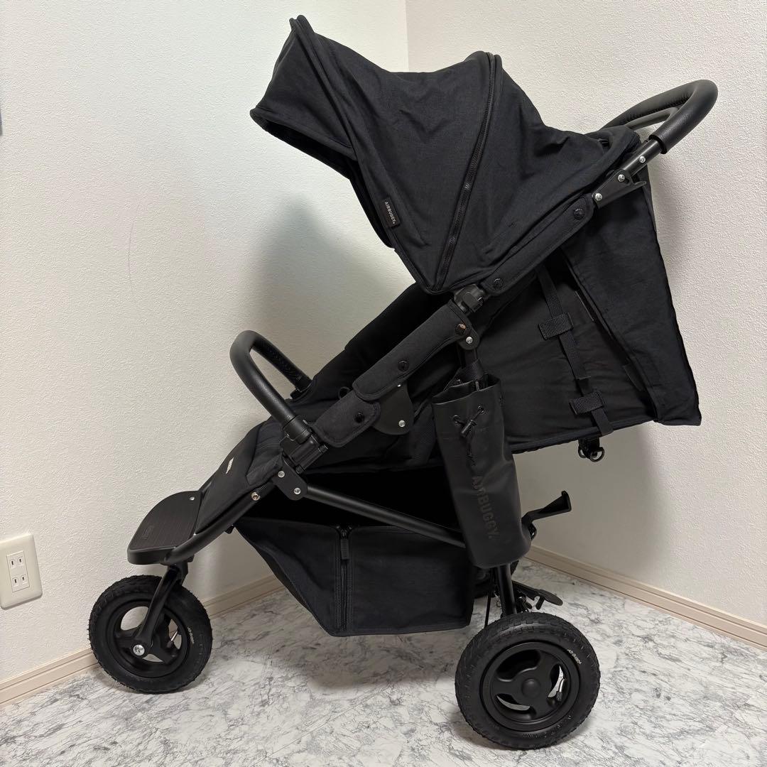 未使用に近い✨エアバギー ココプレミアフロムバース ブラック　レインカバー付き