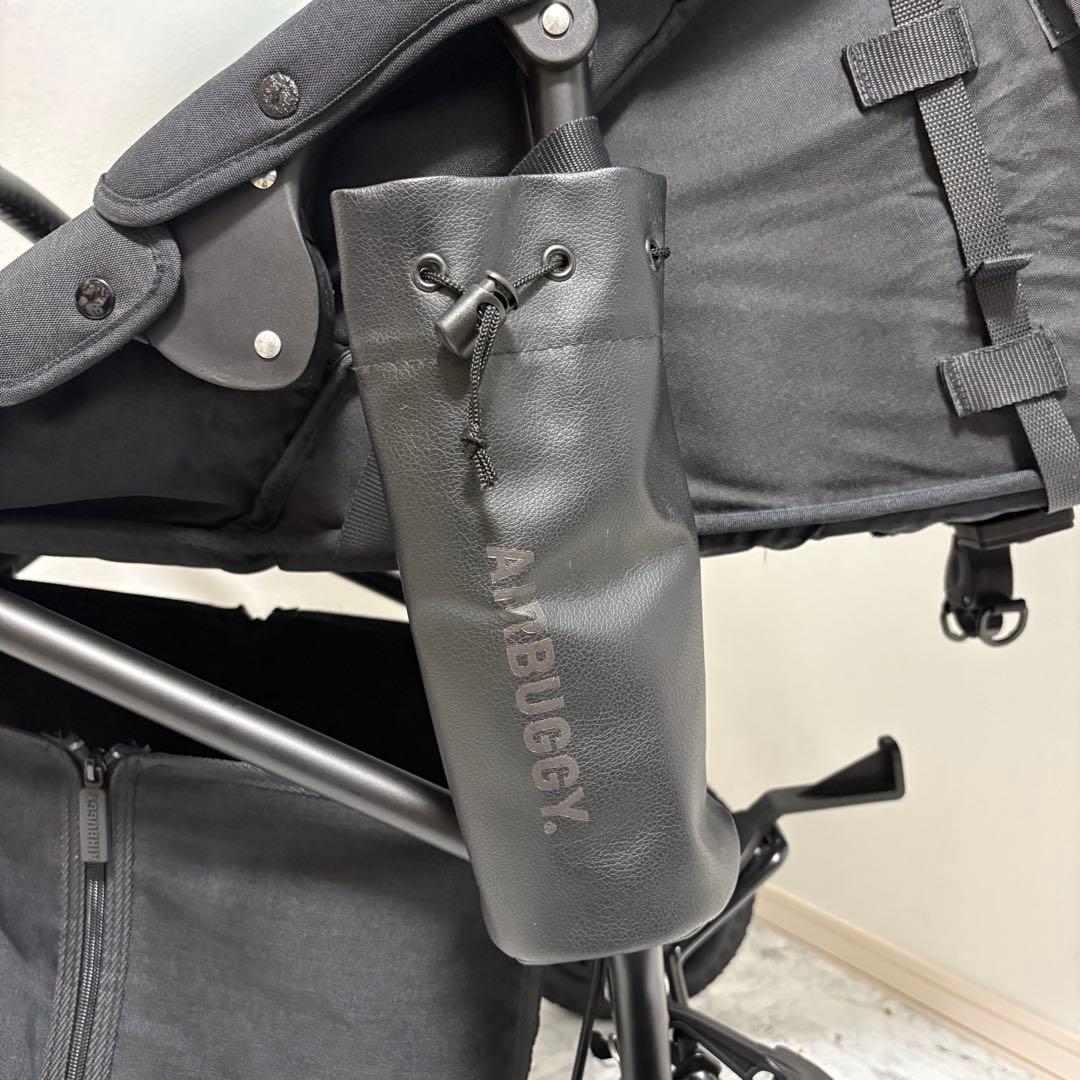 未使用に近い✨エアバギー ココプレミアフロムバース ブラック　レインカバー付き