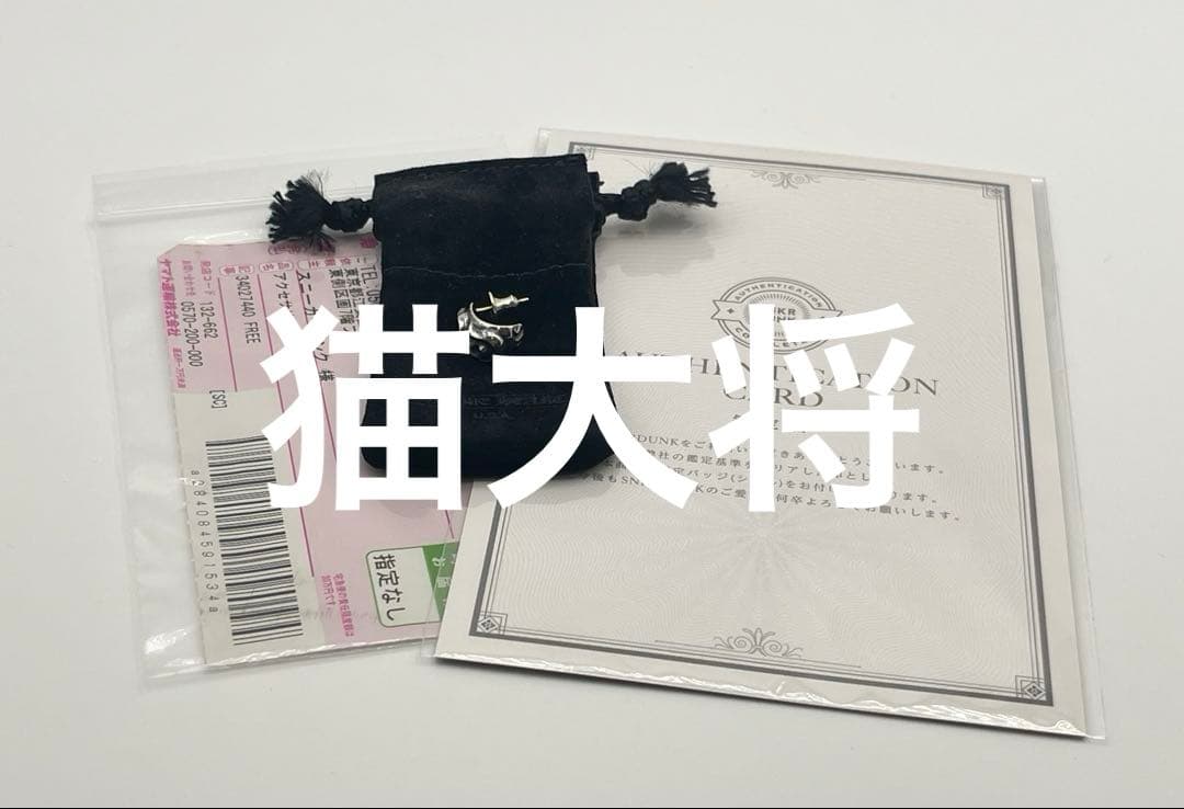 クロムハーツ　カーブティアドロップピアス　登坂広臣着用