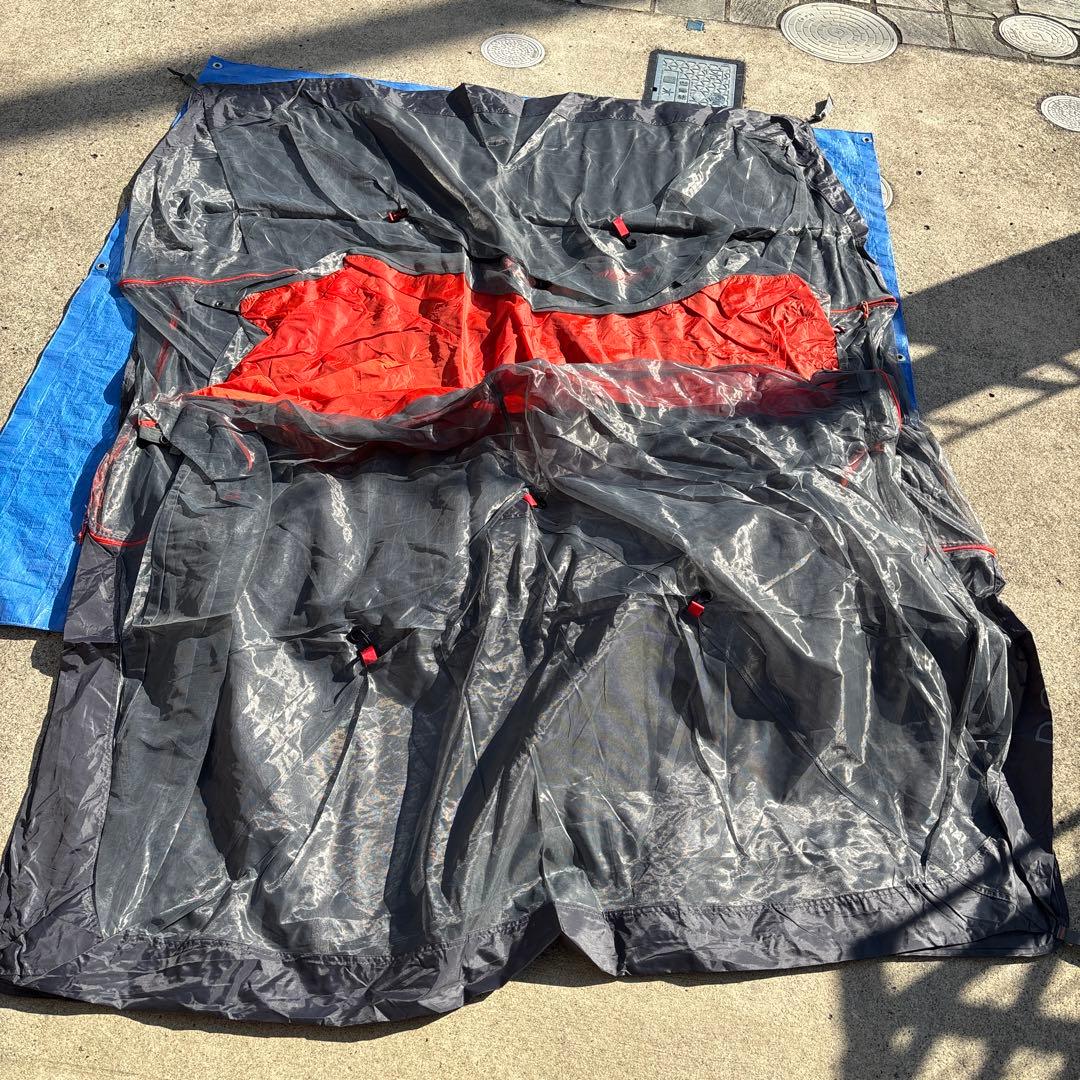 美品　POLeRポーラー　ONEMAN TENT 軽量　簡易設営　オレンジ　ソロ