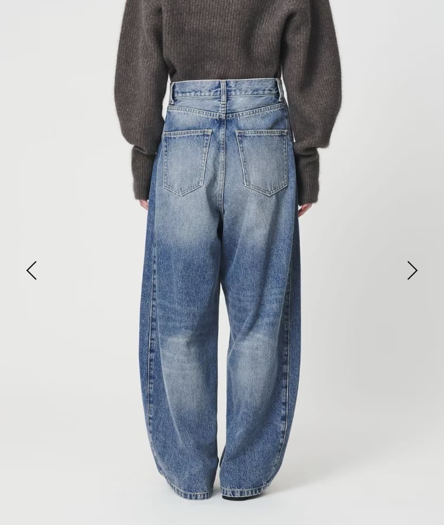 新品未使用　ビューティーアンドユース　カーブデニムM