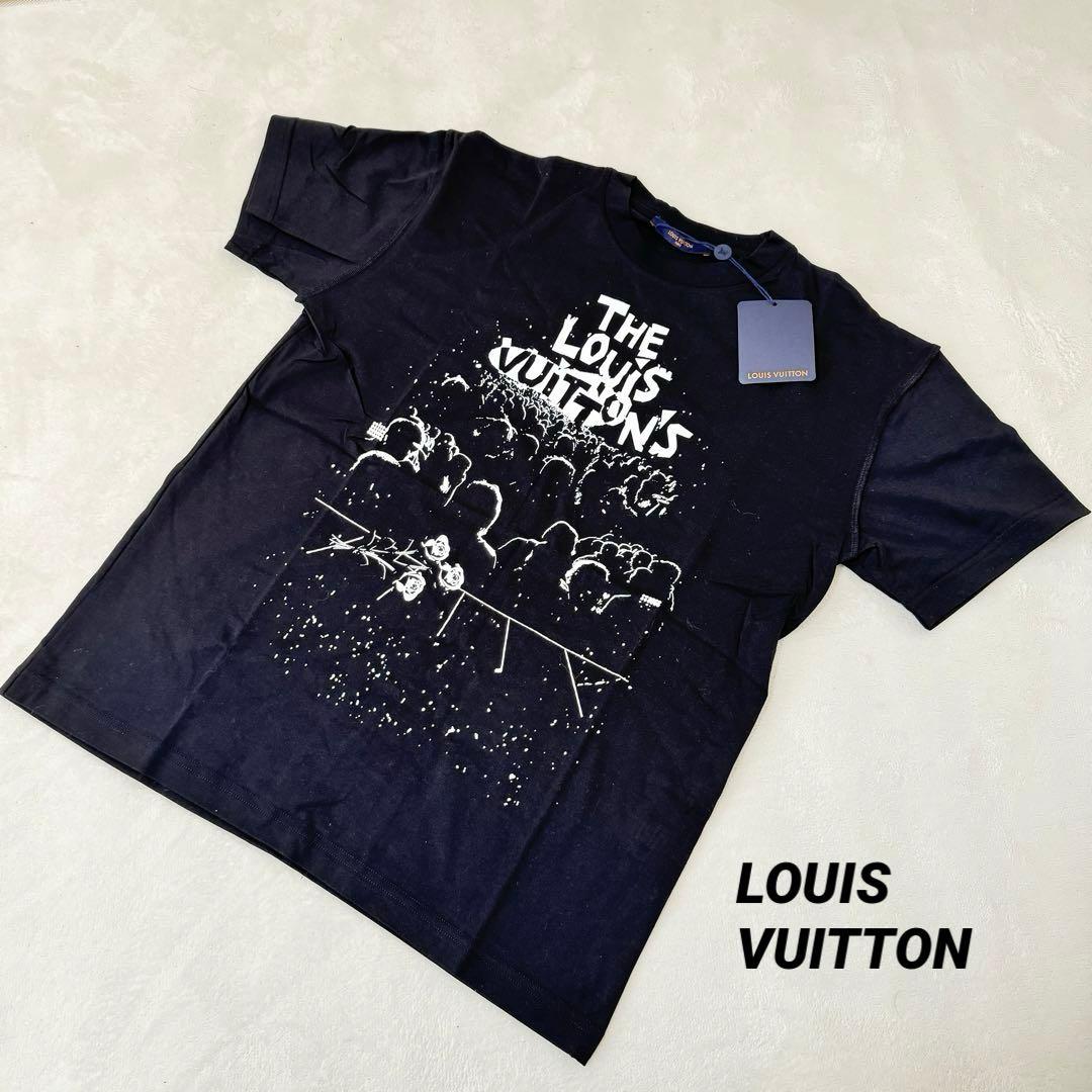 新品✨LOUIS VUITTON LIVEプリント　半袖　ブラック　Sサイズ