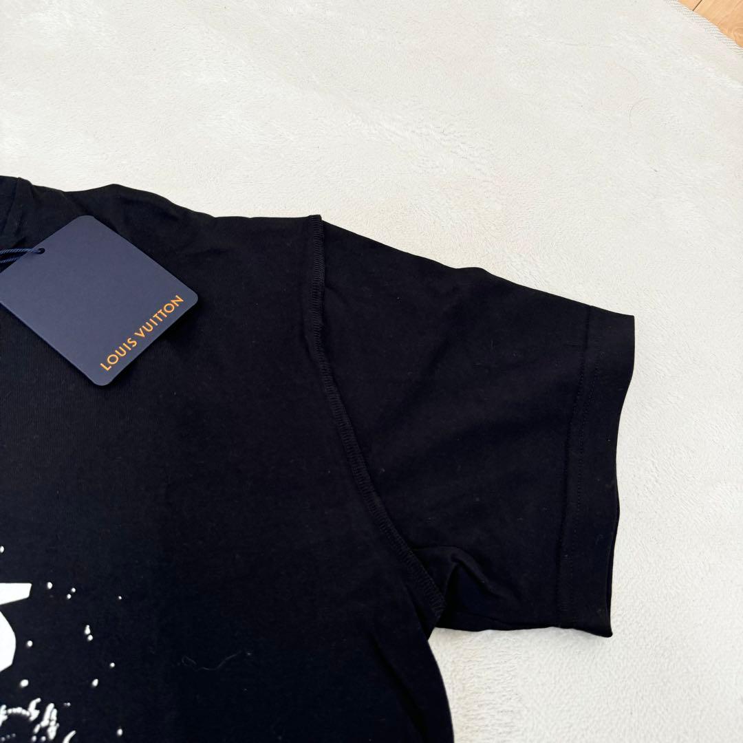 新品✨LOUIS VUITTON LIVEプリント　半袖　ブラック　Sサイズ
