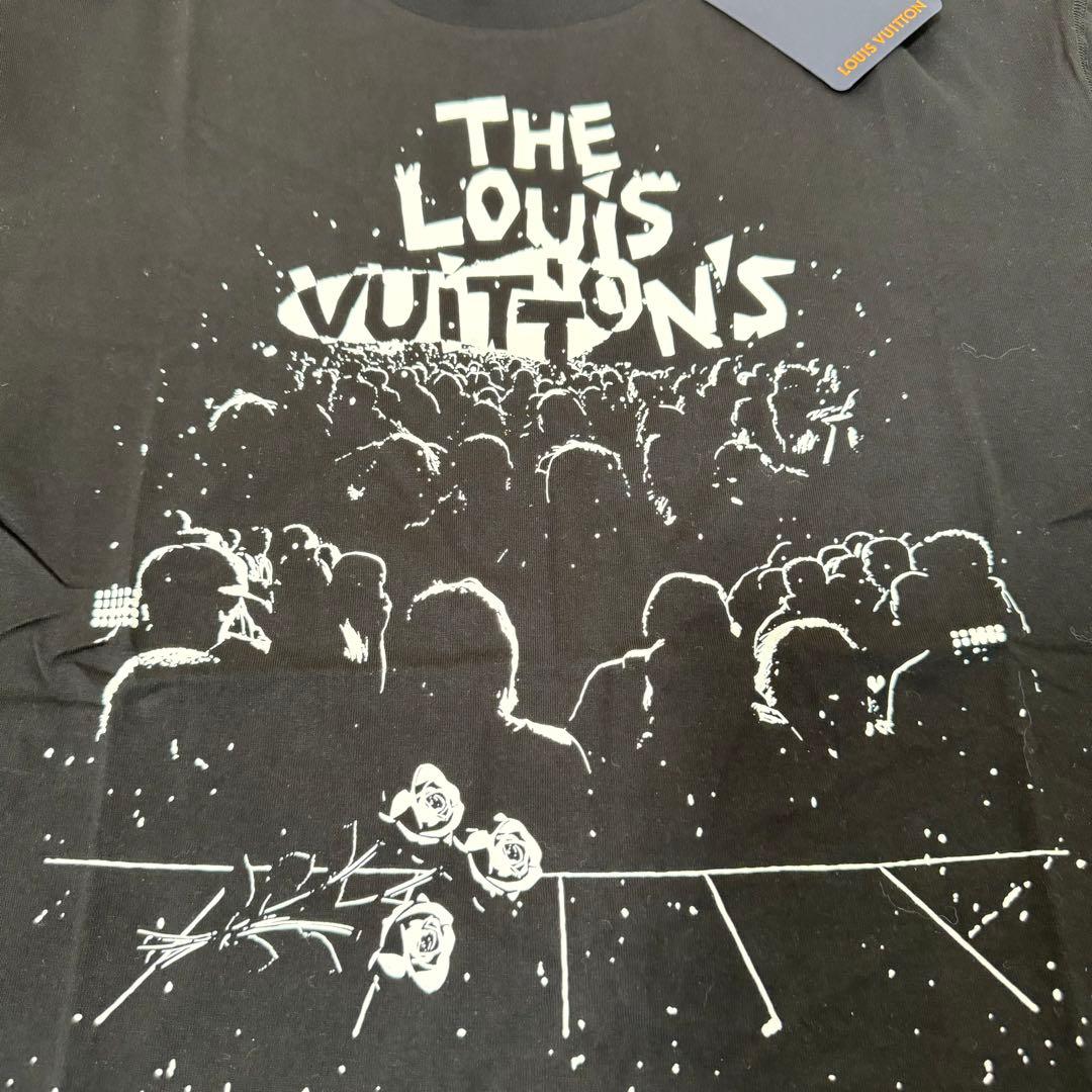 新品✨LOUIS VUITTON LIVEプリント　半袖　ブラック　Sサイズ