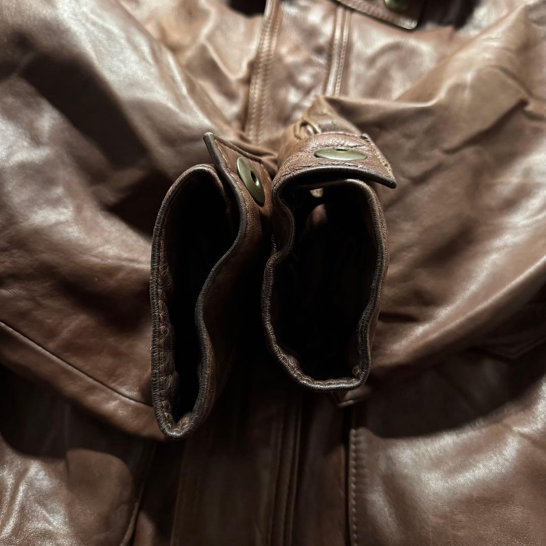 ジャケット・アウター 90s type G-1 A-2 lamb leather flight jkt