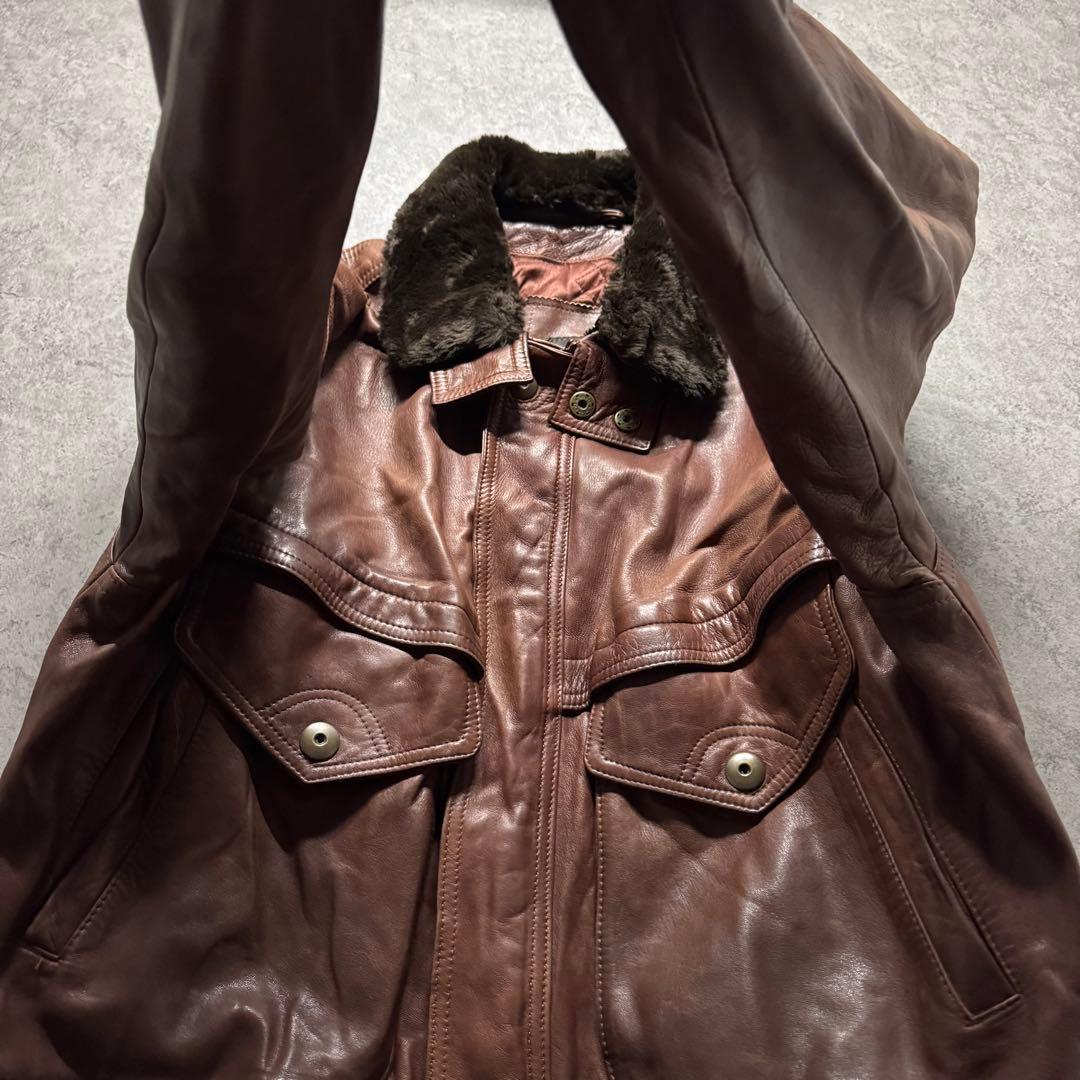 ジャケット・アウター 90s type G-1 A-2 lamb leather flight jkt