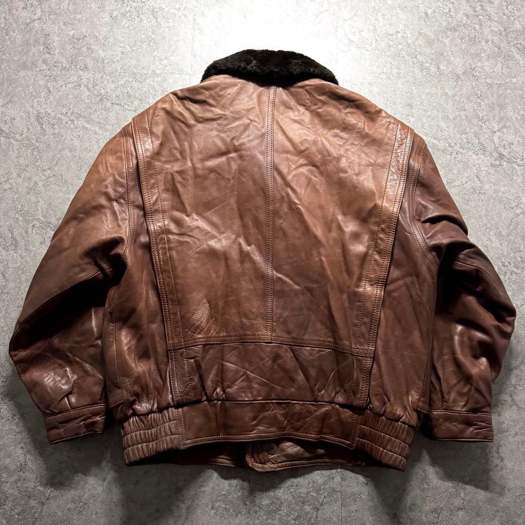 ジャケット・アウター 90s type G-1 A-2 lamb leather flight jkt