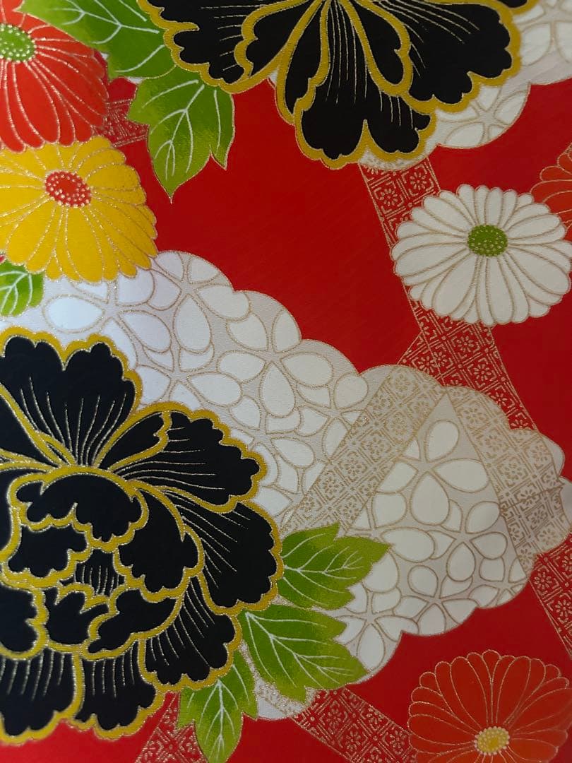 7歳　七五三　正絹着物　帯　帯揚げ　帯締め　しごき　セット