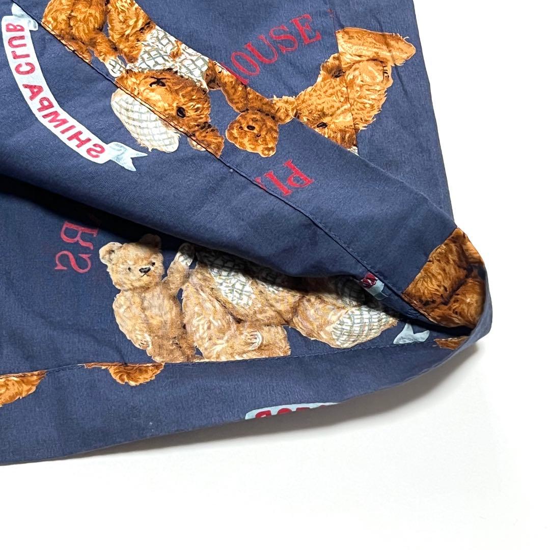 【美品】ピンクハウス　ロングワンピース　セーラーカラー　ベア　ギャザー　青