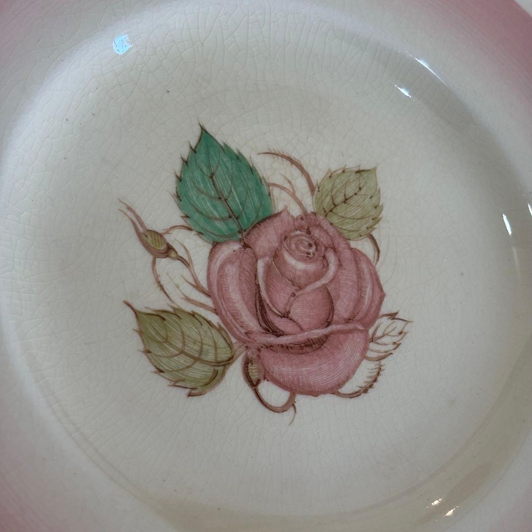 スージークーパー パトリシアローズ ピンク 17cmケーキ皿 3枚セット