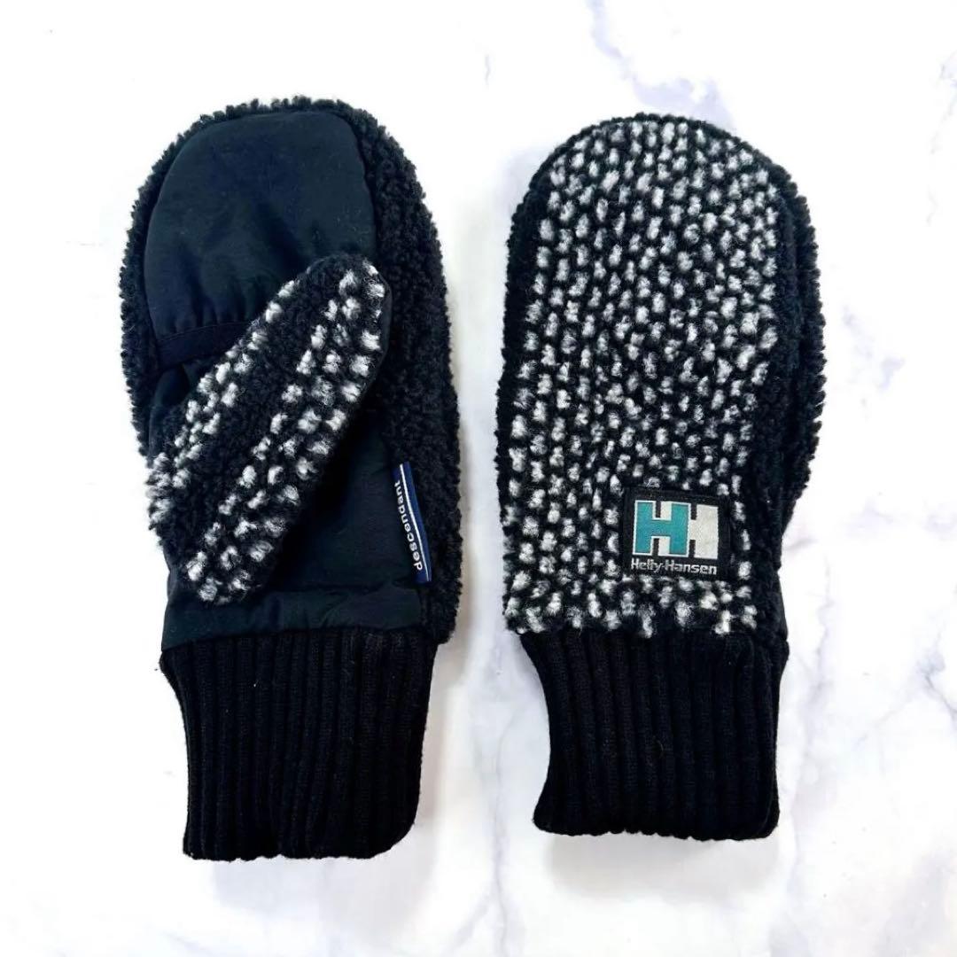 DESCENDANT × HELLY HANSEN　ボア　手袋 サイズS　黒