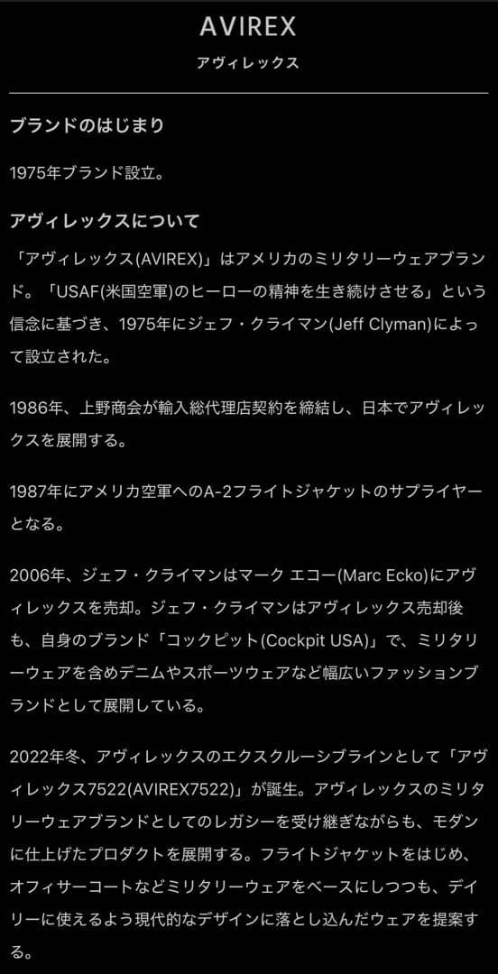 TAMBO⭐️USA製⭐️AVIREX JMC-15DM ドッキングジャケット