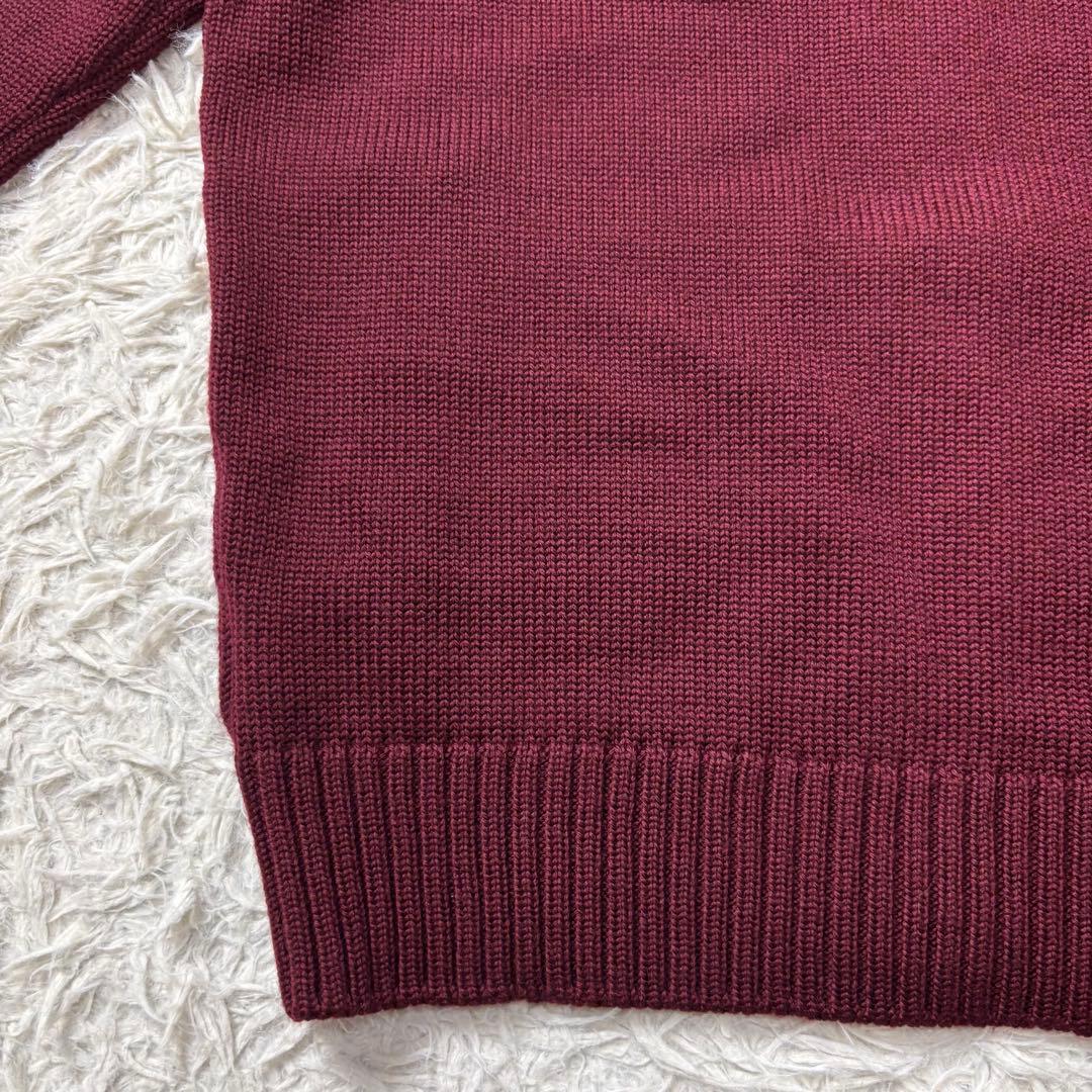 美品 ZANONE CHIOTO キョート スタンドカラーカーディガン ボルドー