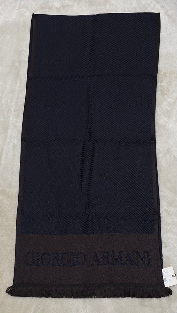 【新品未使用】ジョルジオ・アルマーニ スカーフ マフラー ウール