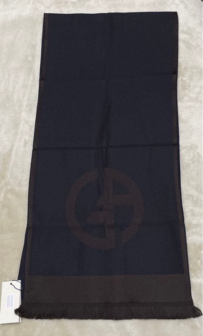 【新品未使用】ジョルジオ・アルマーニ スカーフ マフラー ウール