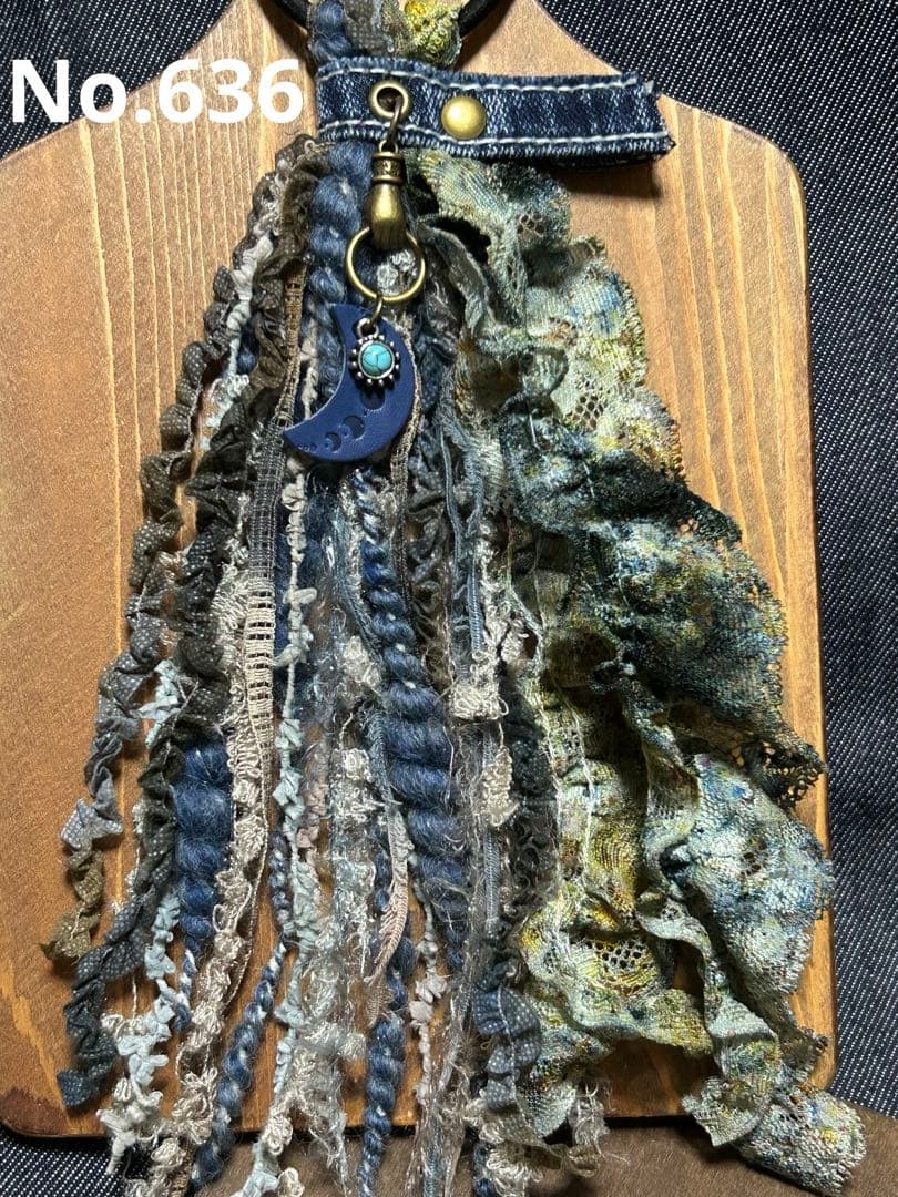 タッセルヘアゴムデニムカラー❤︎ No.636