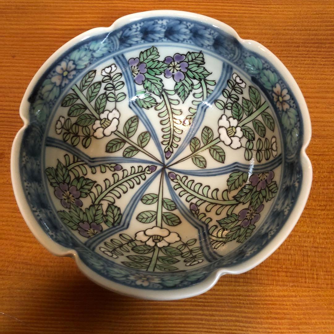 きらりこ様　有田焼六代走波　染錦 白椿辻ヶ花文 深鉢他