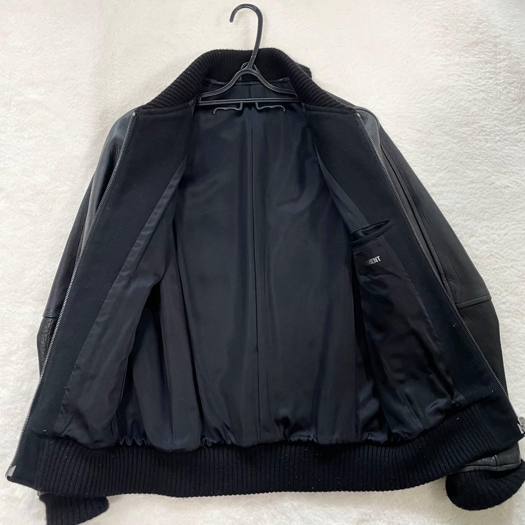 ✨️希少L✨️ATTACHMENT　ライダース　スタジャン　切り替え　レザー