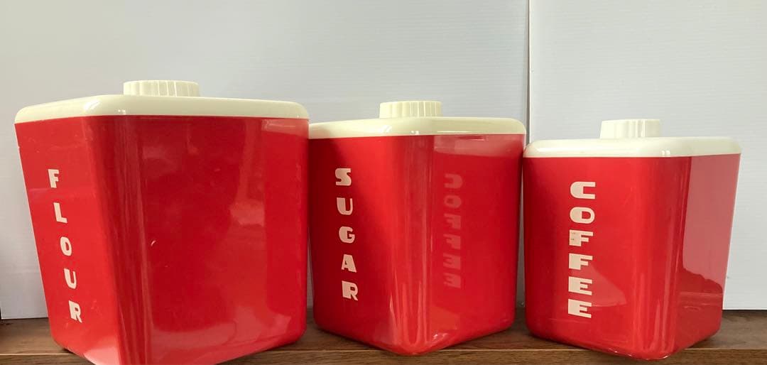 アメリカンヴィンテージ キッチンキャニスター ３サイズセット