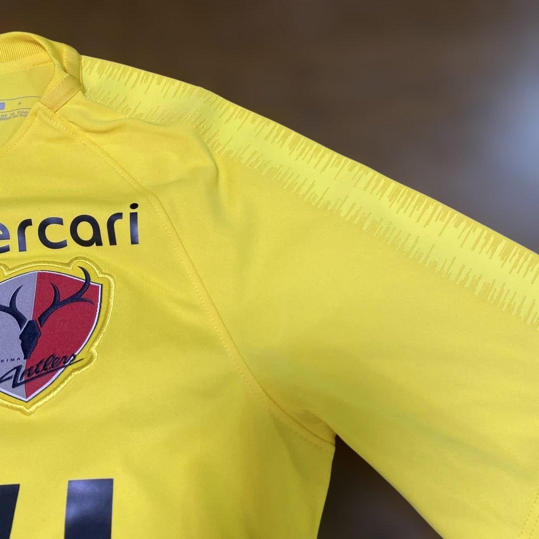 鹿島アントラーズ 支給品 ユニフォーム S 番号なし 黄色 イエロー 2019