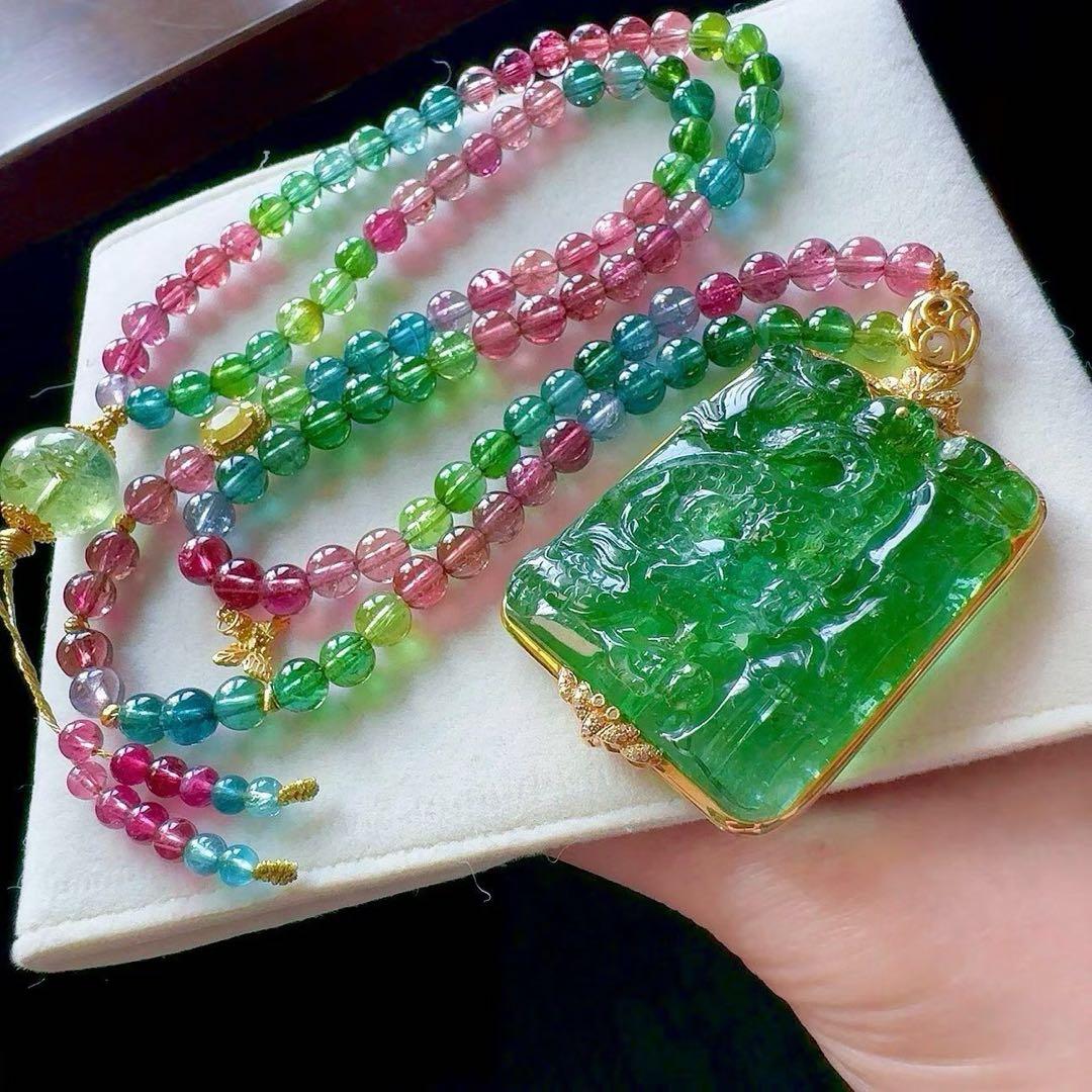 ⭐︎【極上品】タイチンクオーツ 置物 55mm 240.1g