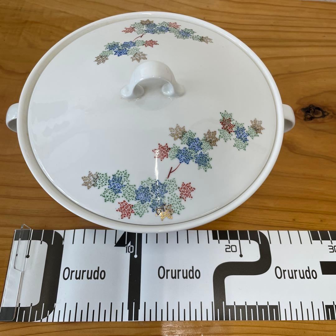 深川製磁　スープチューリン　もみじ