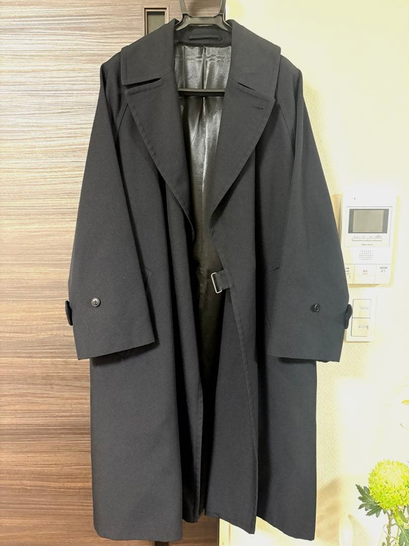 COMOLI 18aw ウールサージタイロッケンコート size1