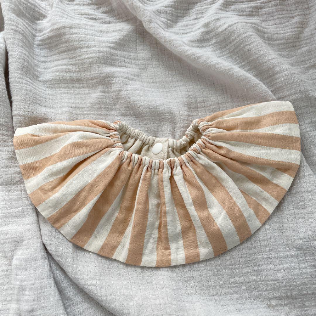 再販★ミルク×カフェオレストライプ★ハンドメイド スタイシンプル