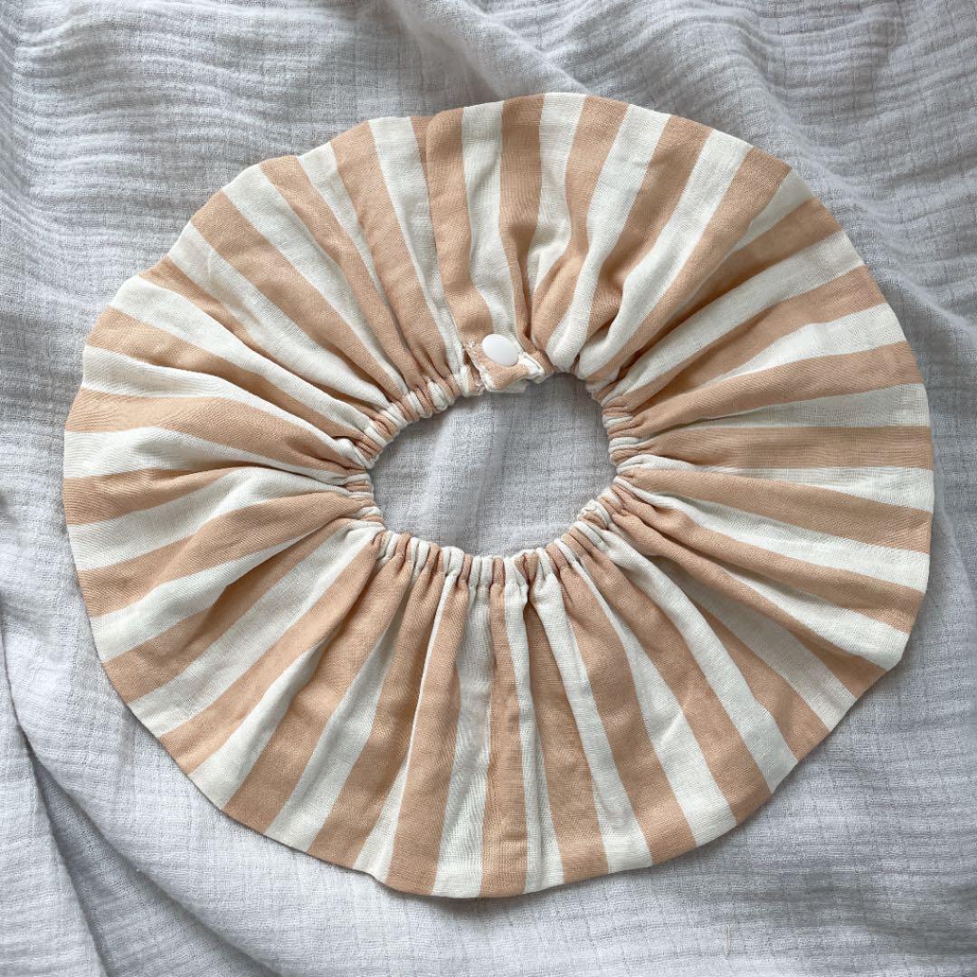 再販★ミルク×カフェオレストライプ★ハンドメイド スタイシンプル